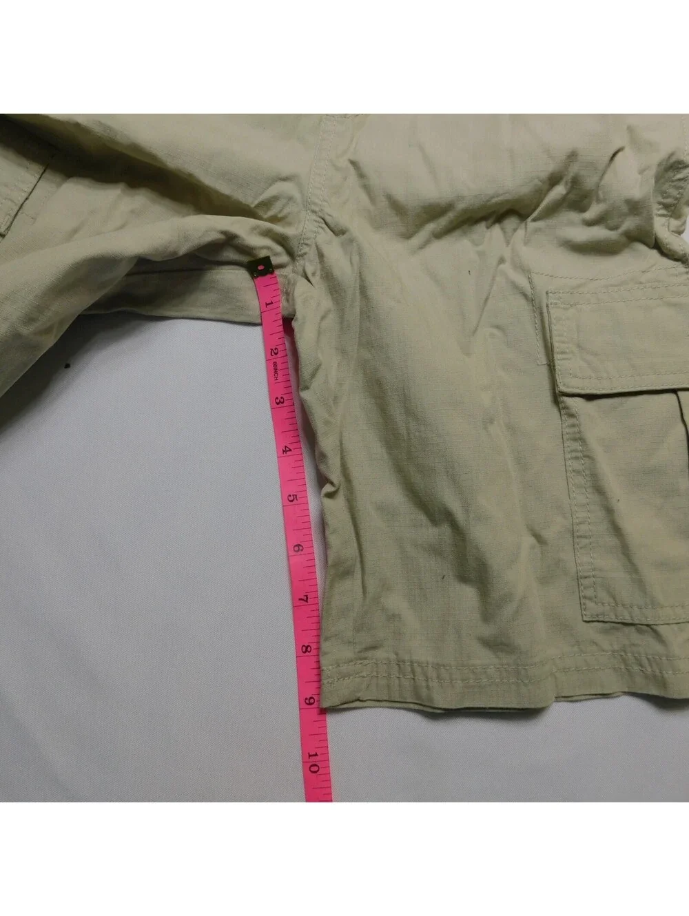 The Childrens Place Boys Cargo Shorts Size 12 L Khaki Sandwash Pull On Pants NWT